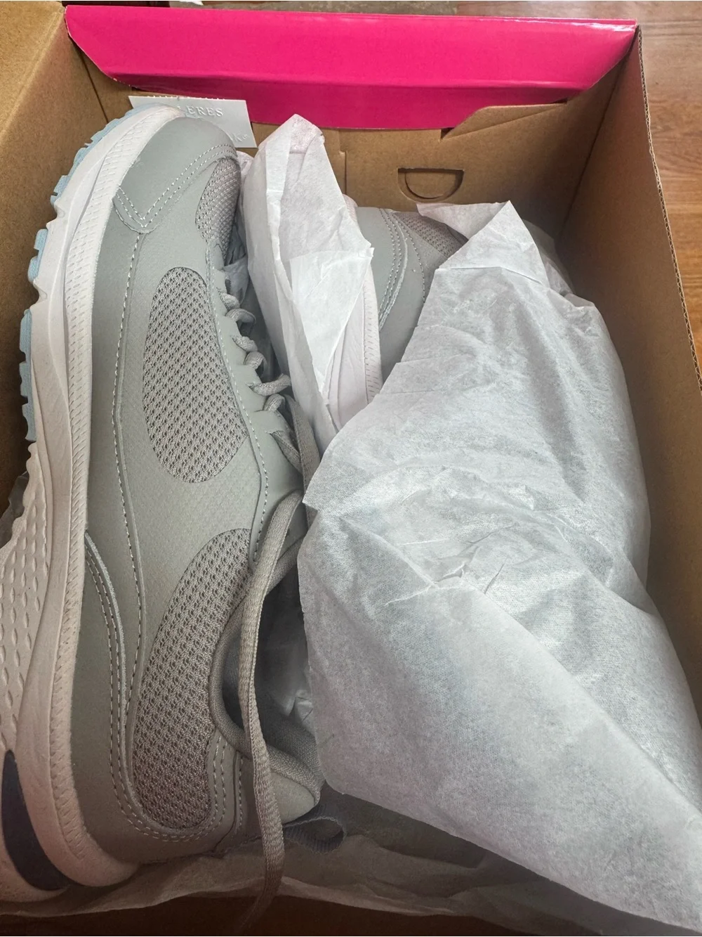 Ryka Brave Light Gray Blue Athletic Walking Sneakers